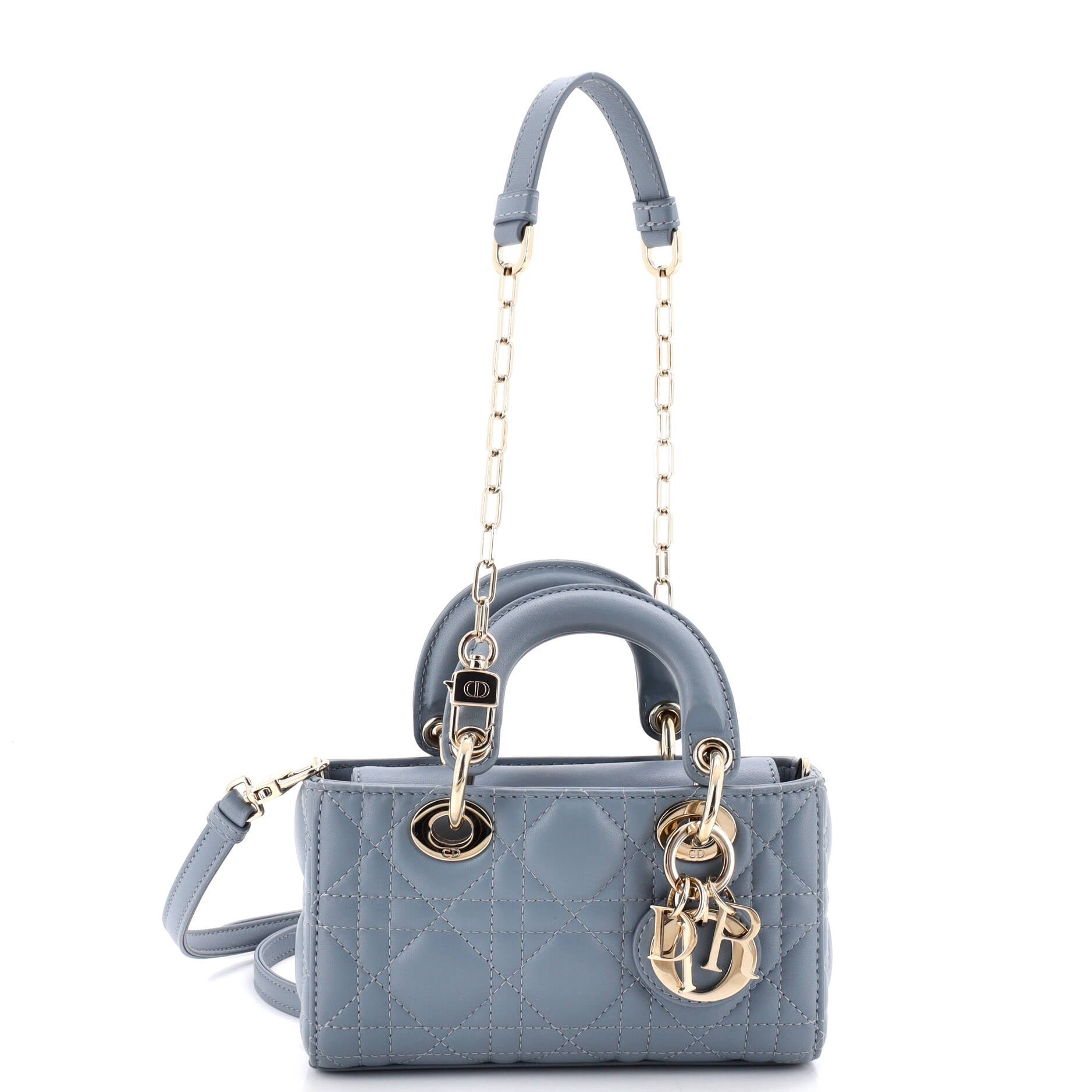 Lady D-Joy Bag Cannage Quilt Lambskin Micro