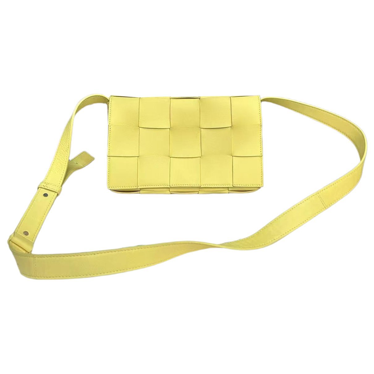 Cassette leather handbag