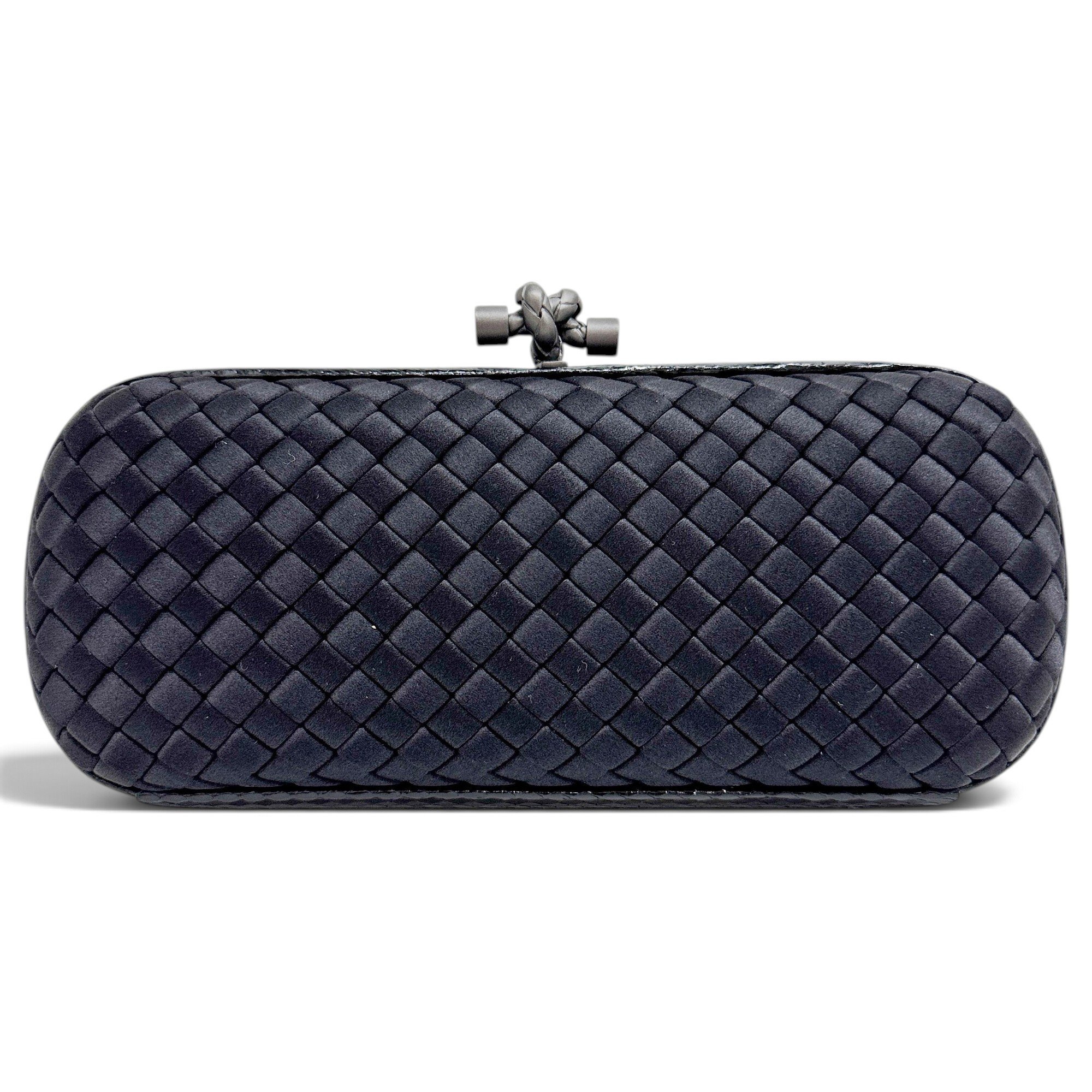 Pochette Knot silk clutch bag