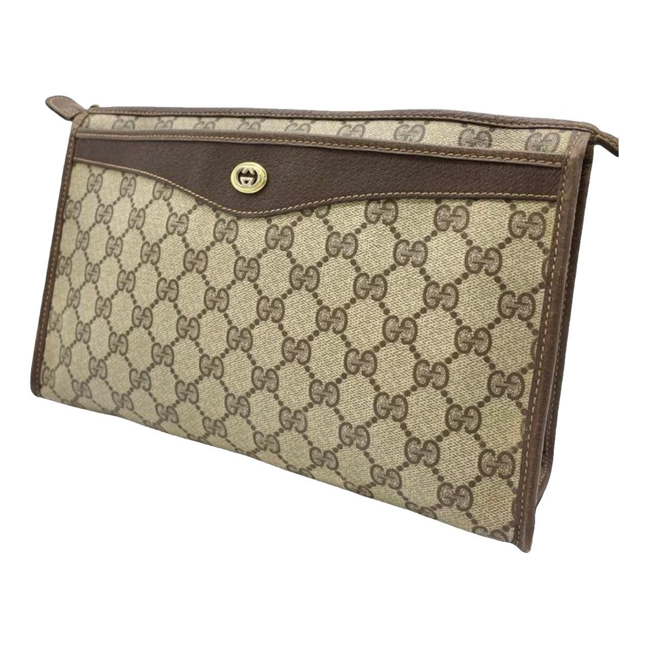 Ophidia leather clutch bag