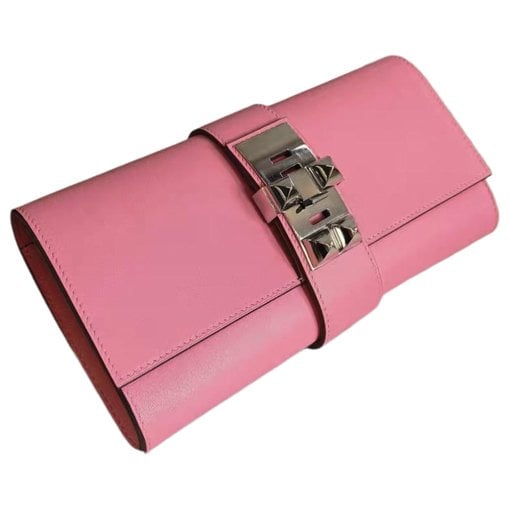Médor leather clutch bag
