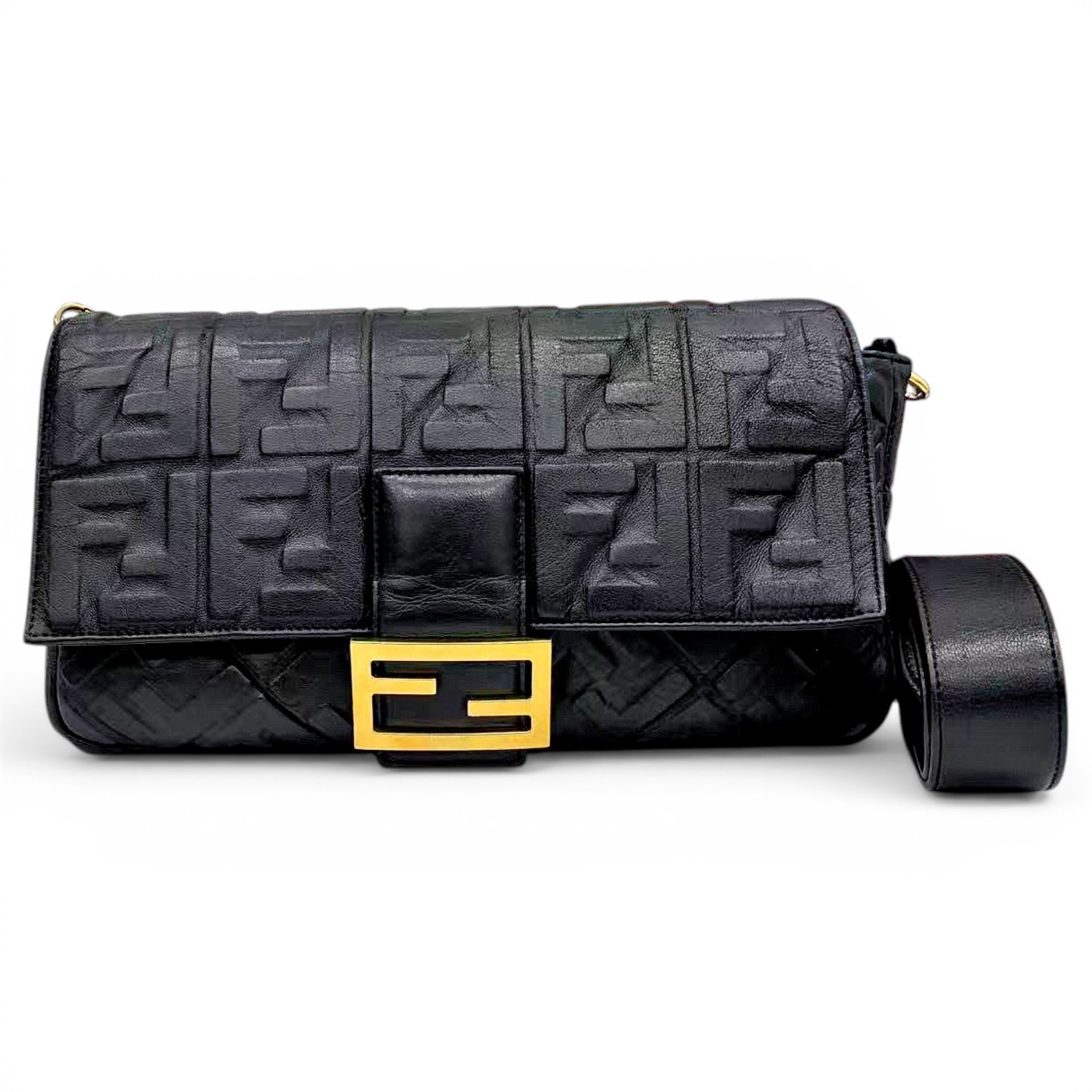 Baguette leather handbag