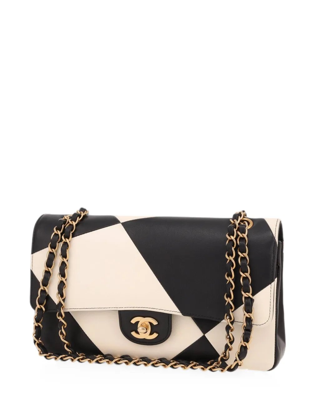 Timeless patterned leather tote bag