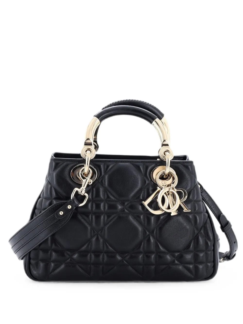 Lady 95.22 Bag Cannage Embossed Leather Small crossbody bag