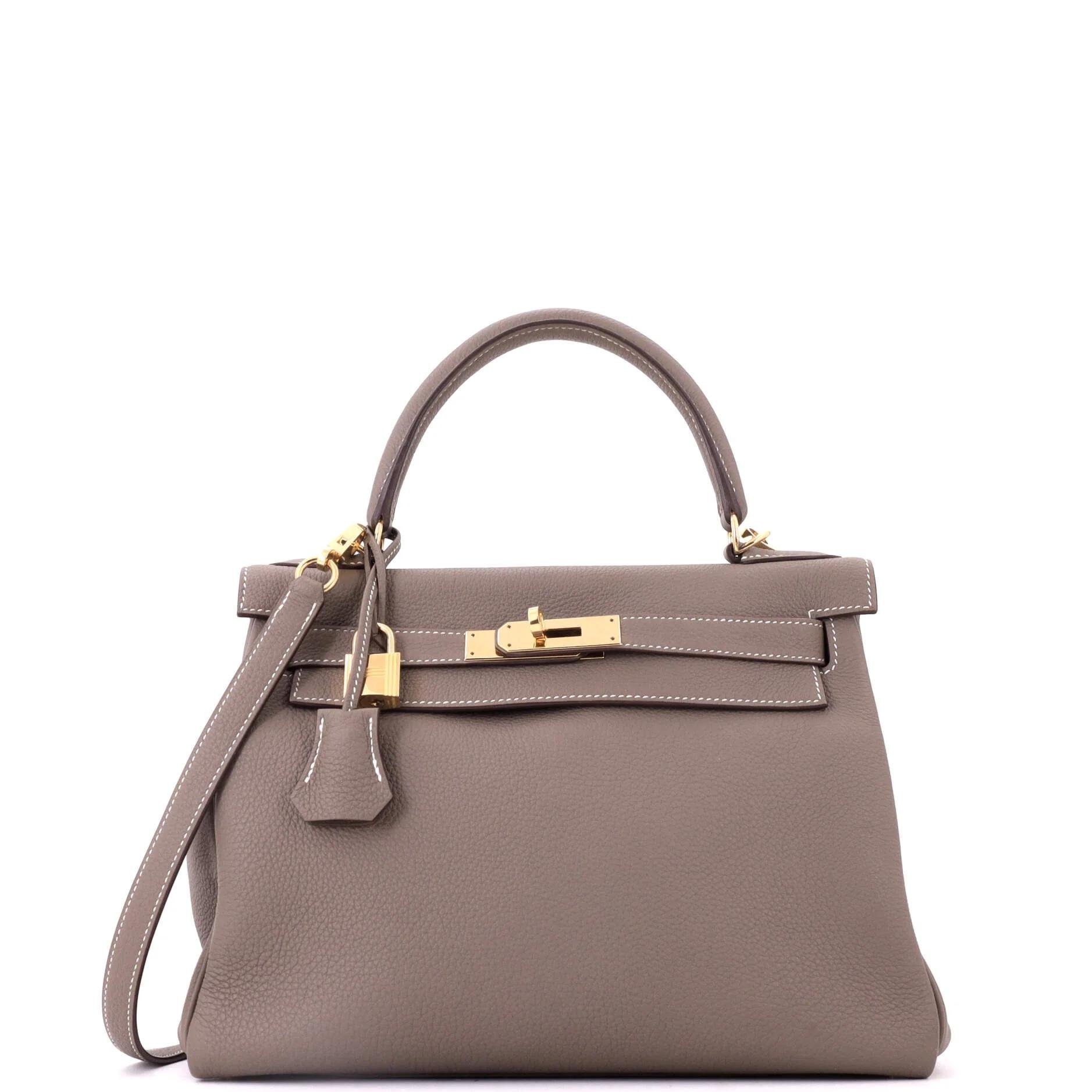 Kelly 28 leather handbag