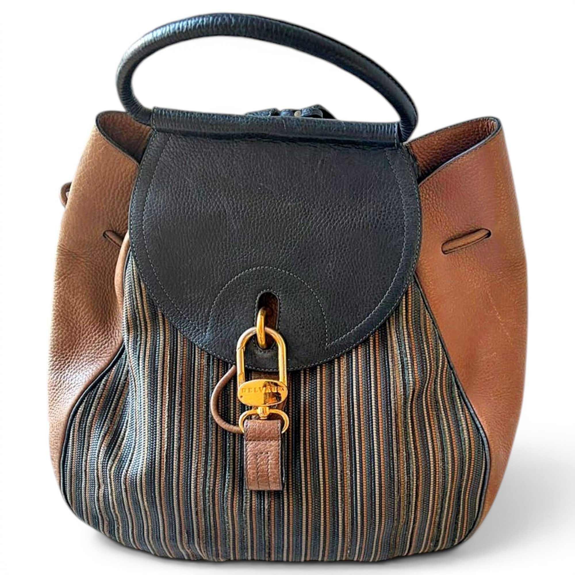 Leather backpack
