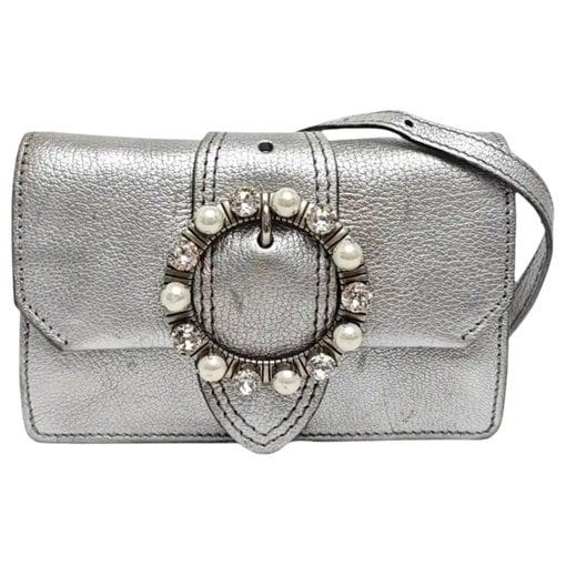 My Miu leather crossbody bag