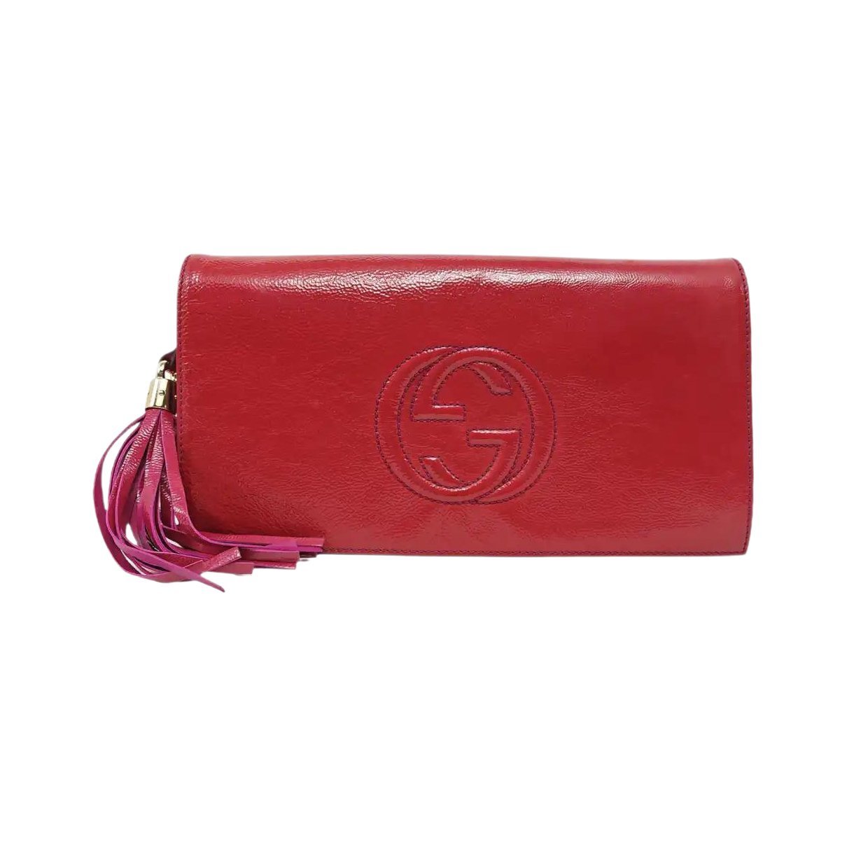 Patent leather handbag