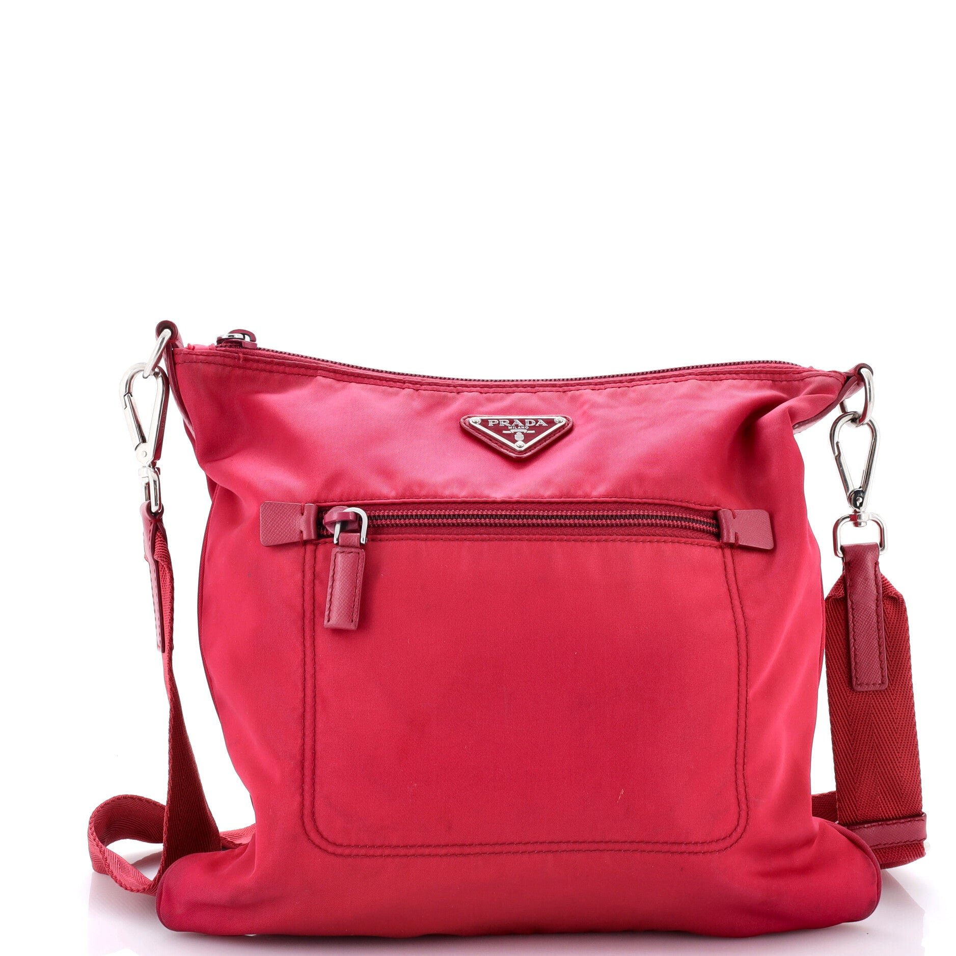 Front Pocket Messenger Bag Tessuto Medium