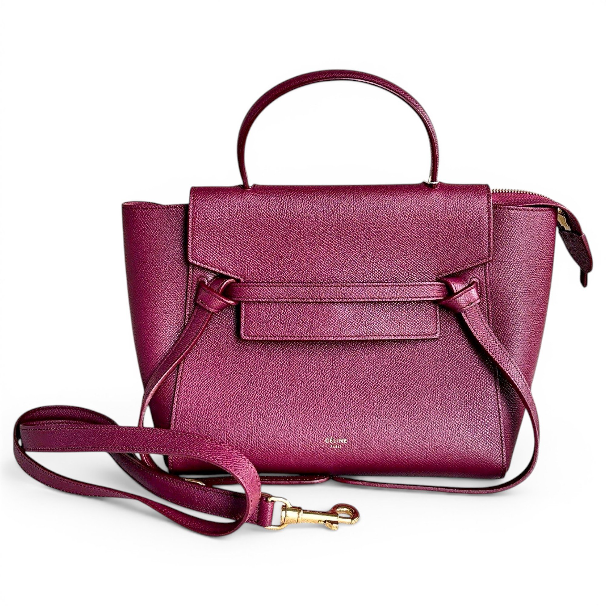 Belt leather handbag