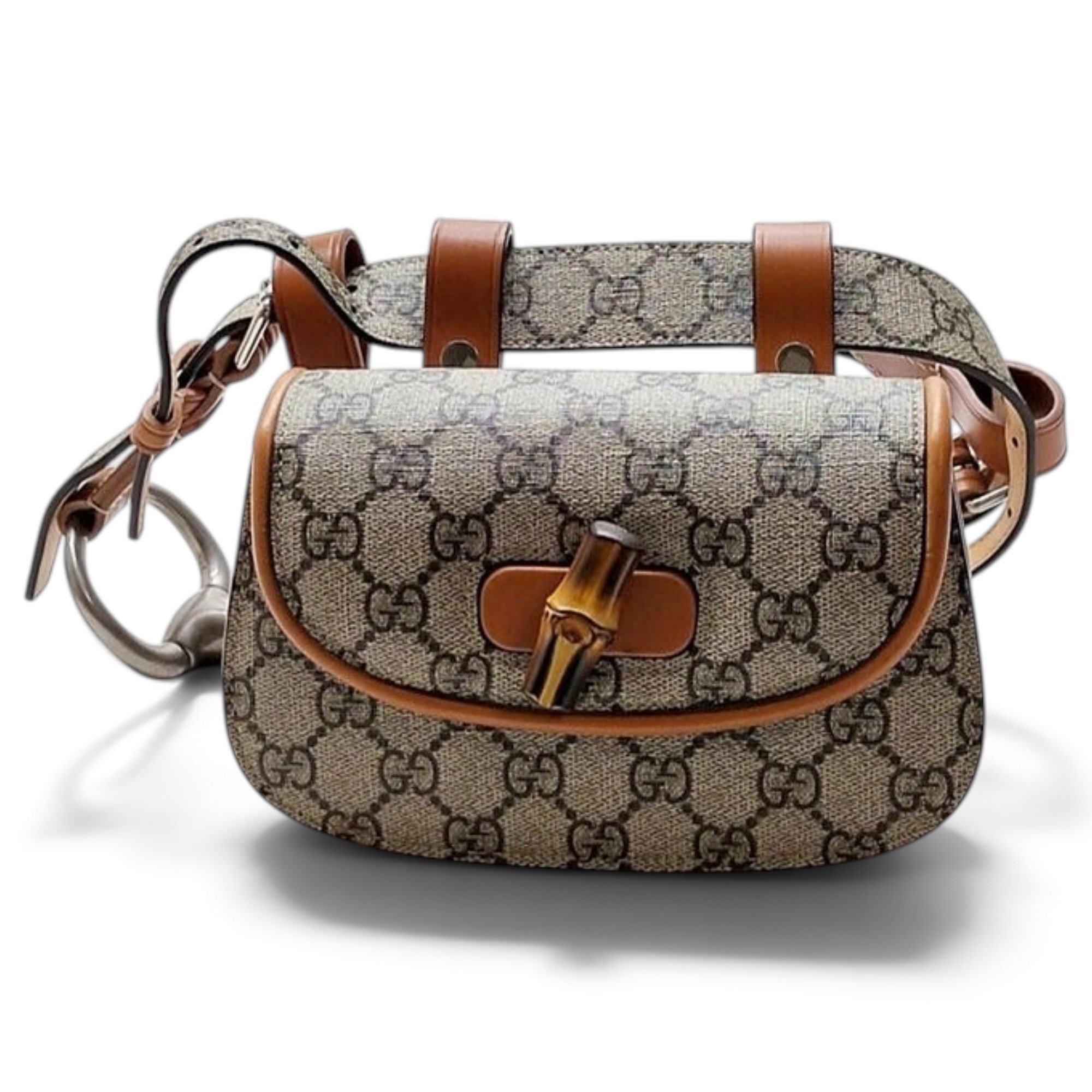 Bamboo leather handbag