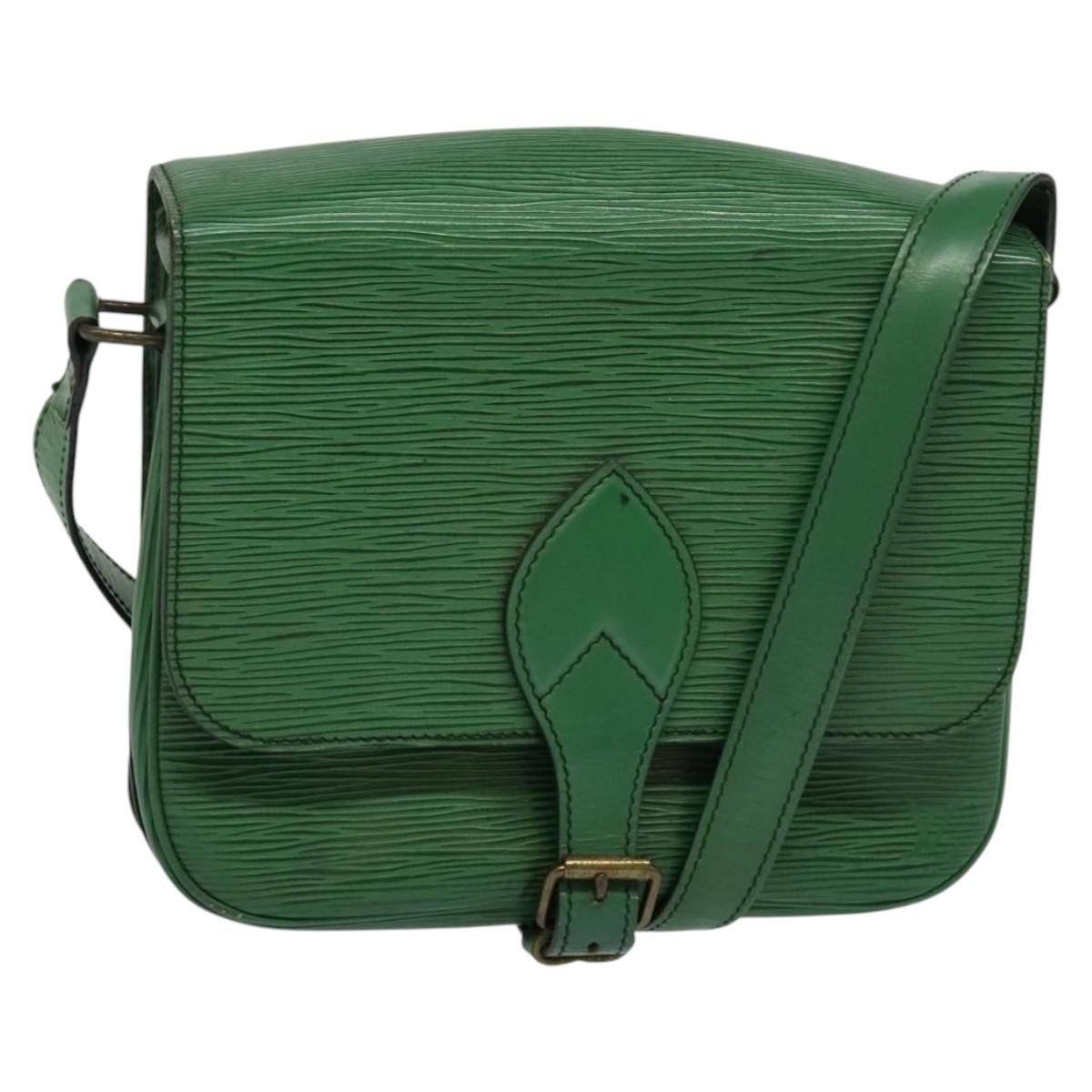Cartouchière leather handbag