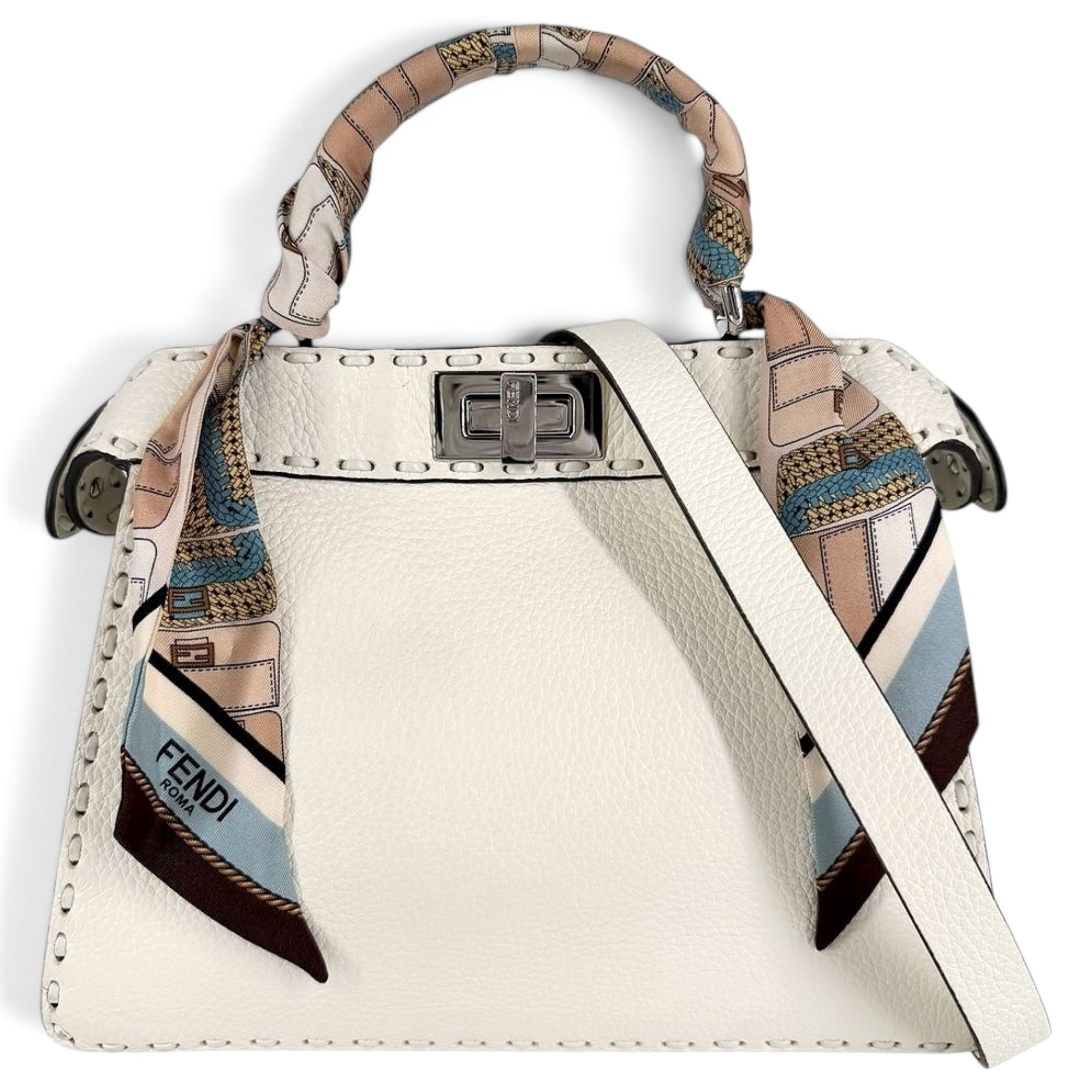 Peekaboo leather handbag