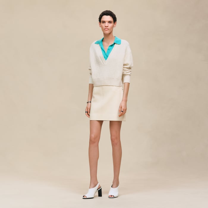 Blanc Naturel "H Voyage" Long-sleeve Sweater