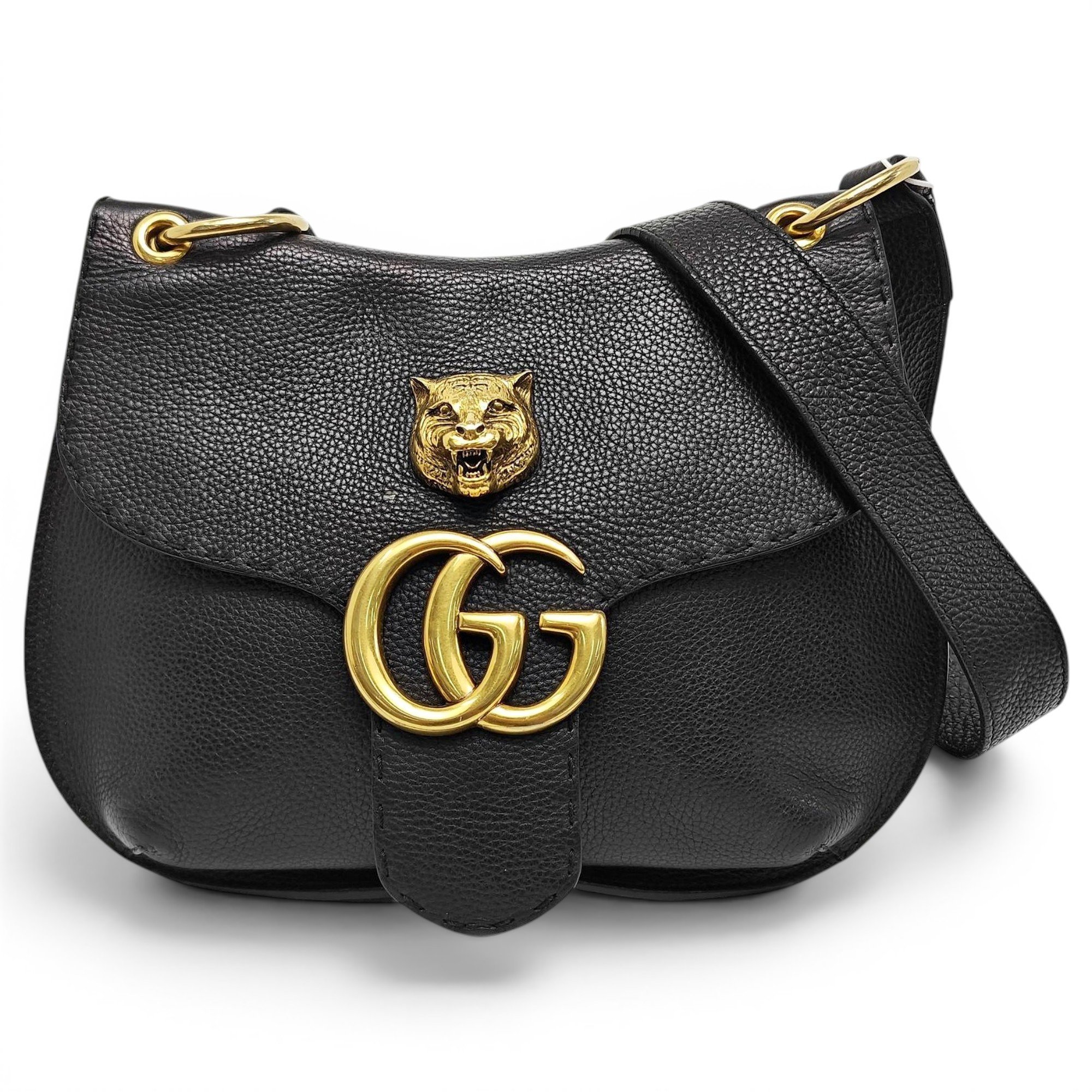 GG Marmont Animalier leather handbag