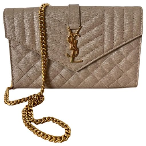 Portefeuille enveloppe leather crossbody bag