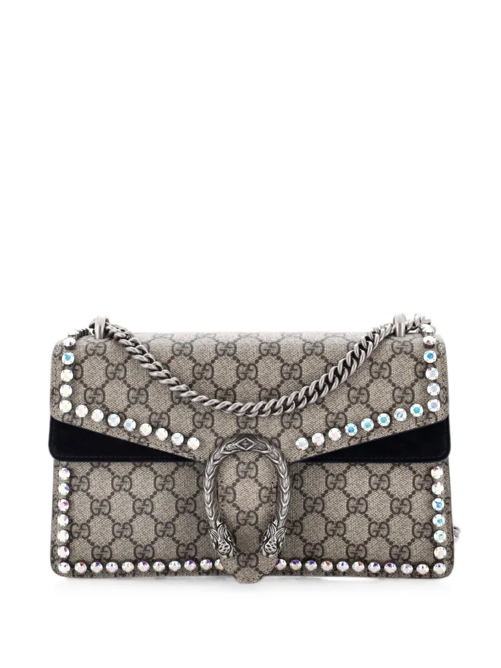 Dionysus Bag Crystal Embellished GG Coated Canvas Small shoulder bag
