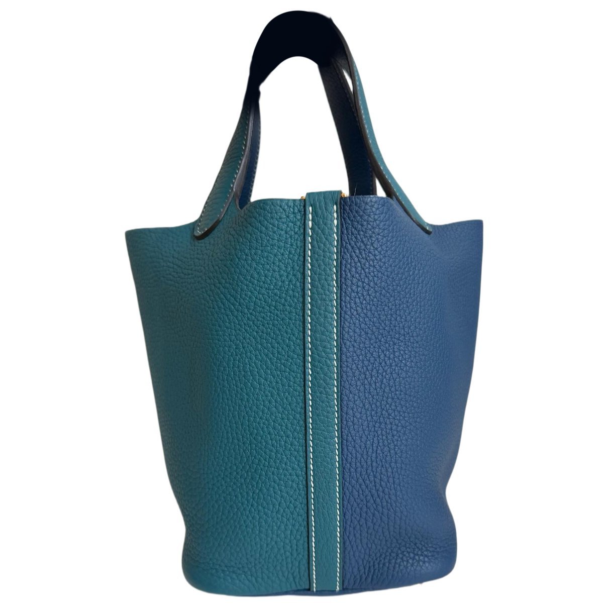 Picotin leather tote