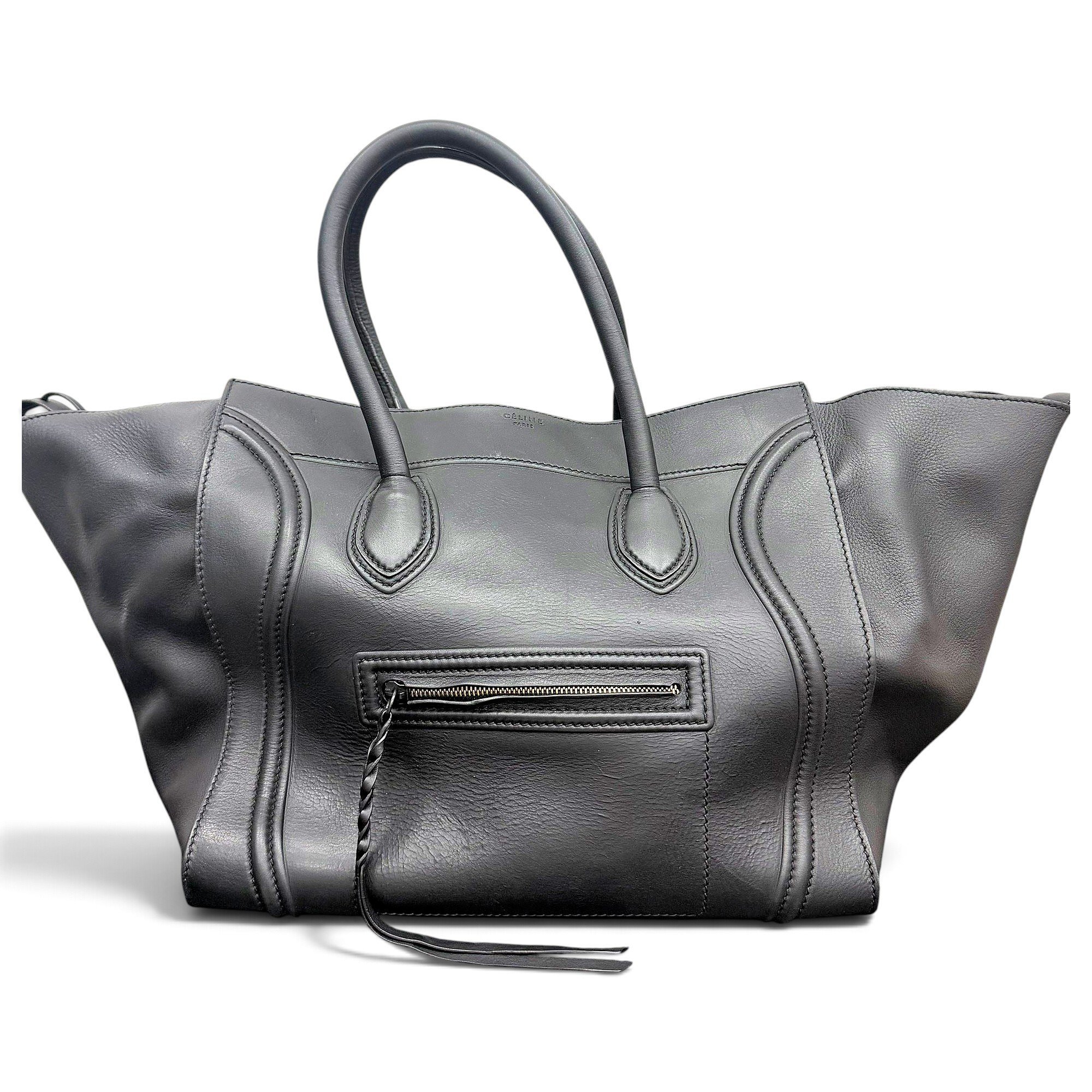 Celine Luggage Phantom leather handbag
