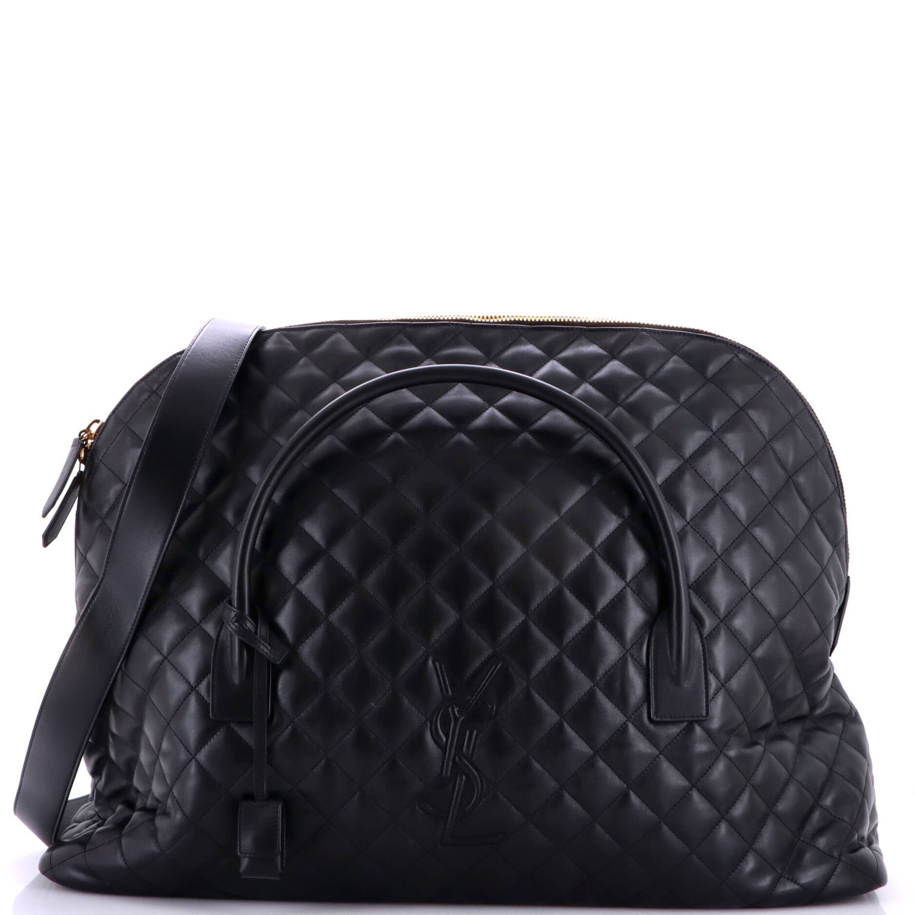ES Giant Travel Bag Quilted Leather