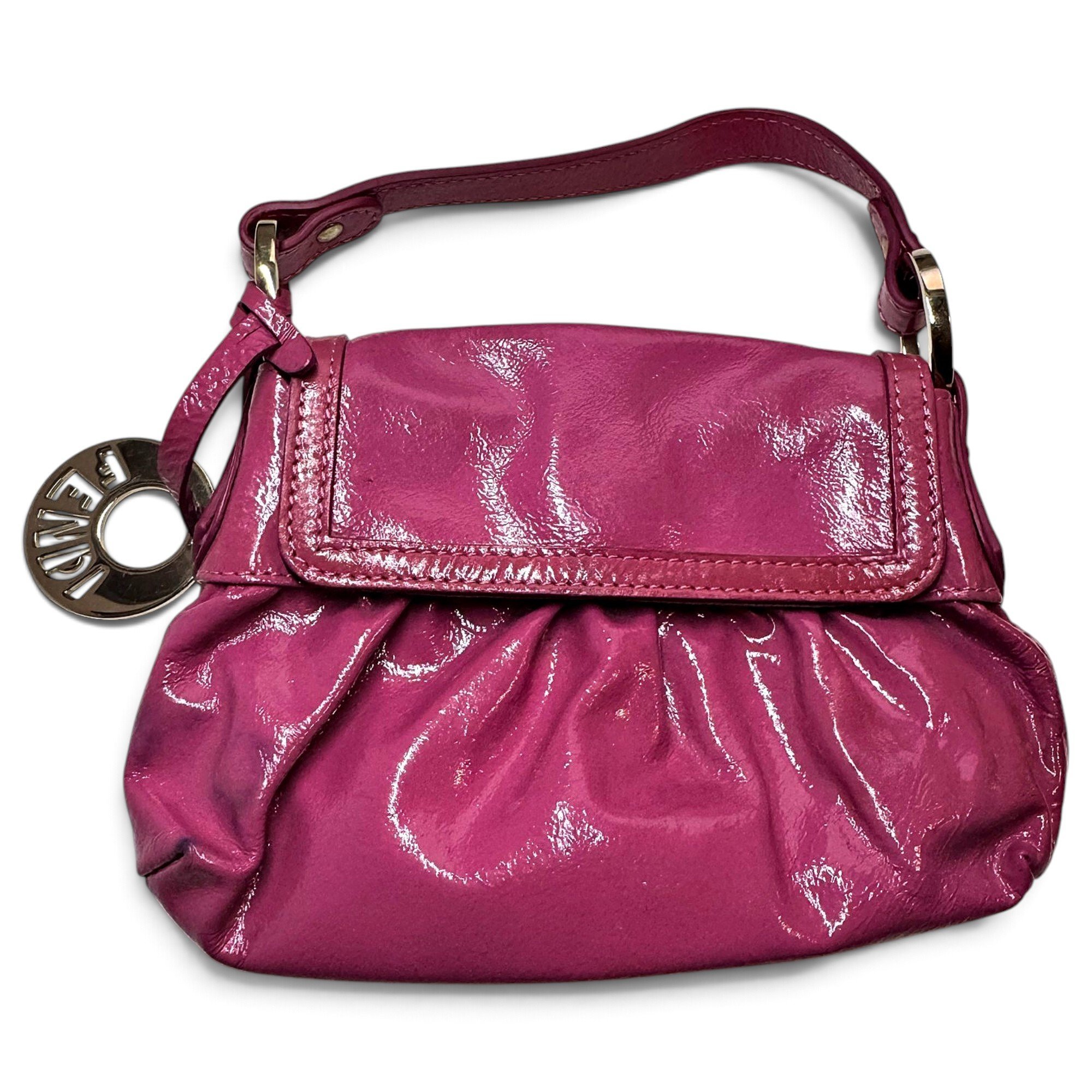 Patent leather handbag