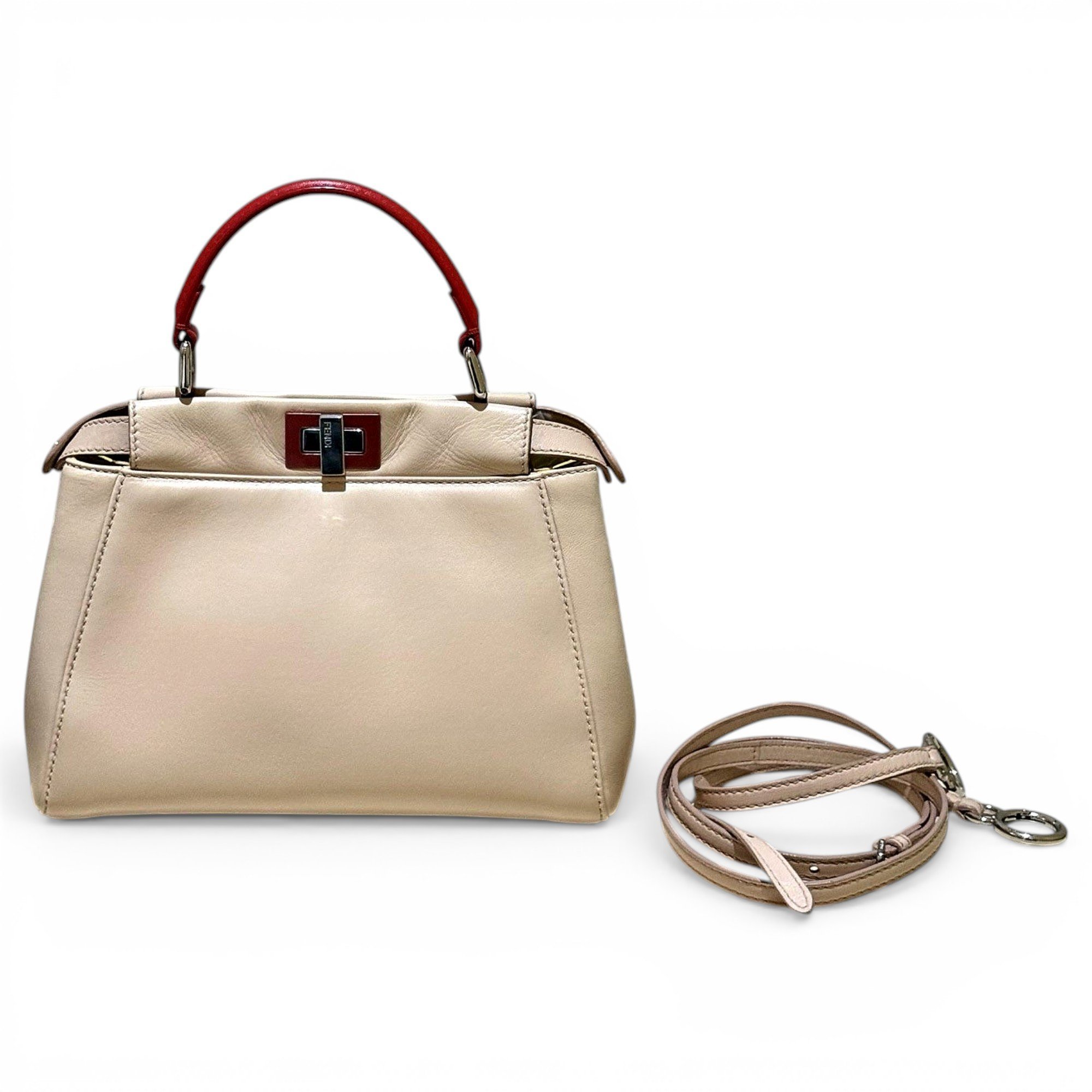 Peekaboo leather handbag