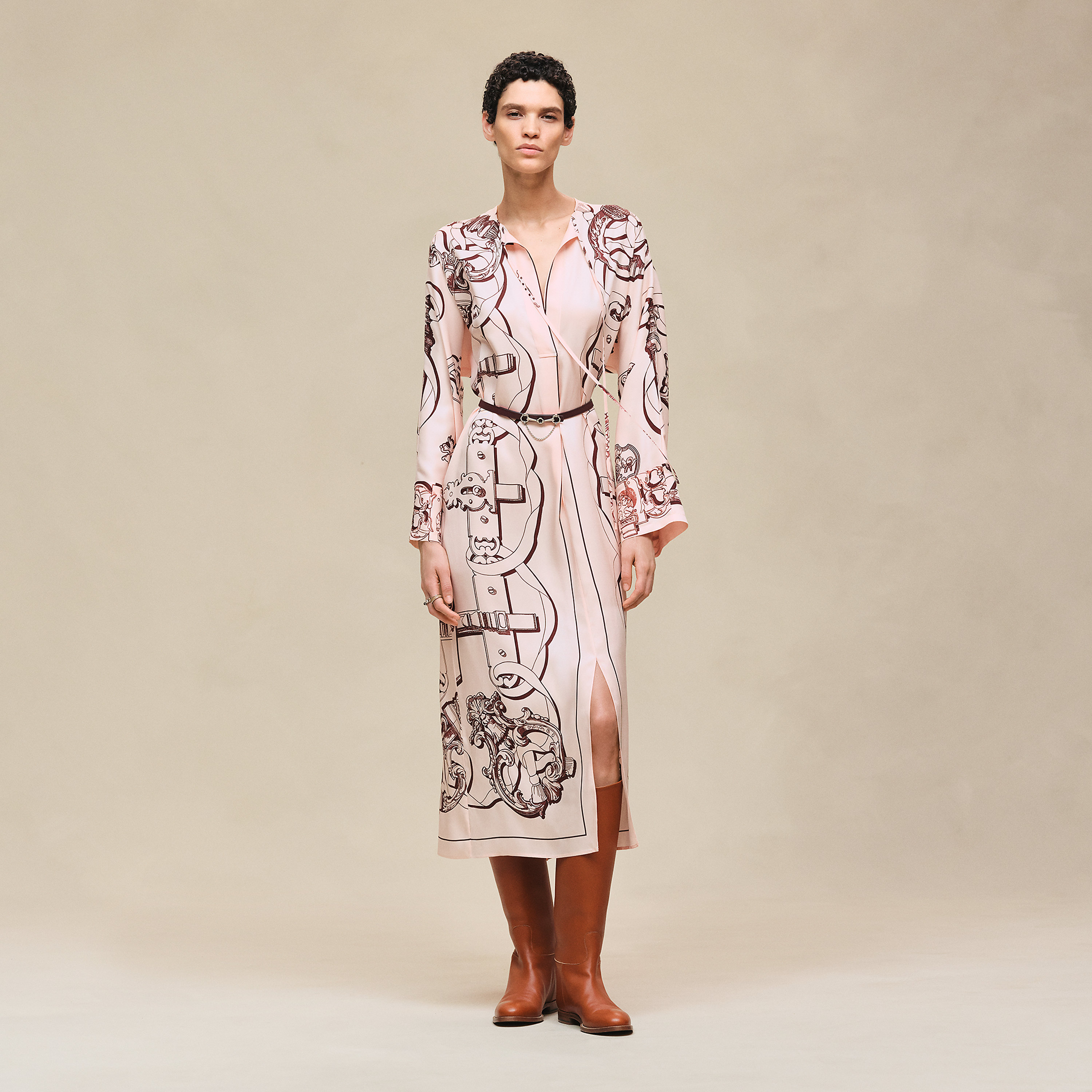 Caftan imprimé « Ferronnerie Remix »