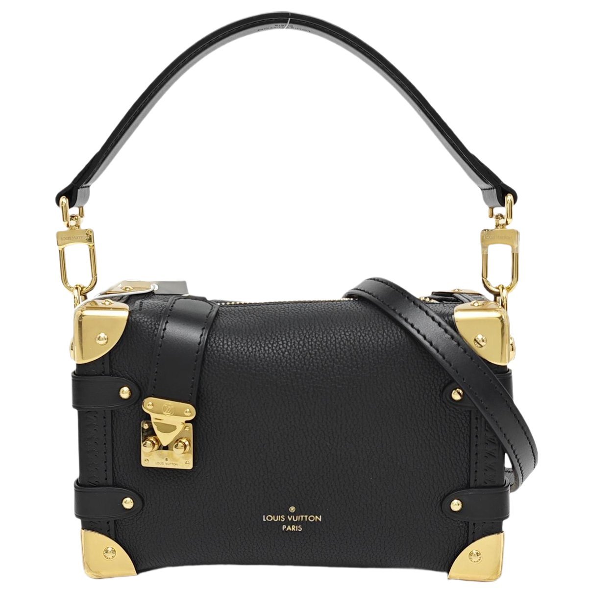 Side Trunk leather handbag