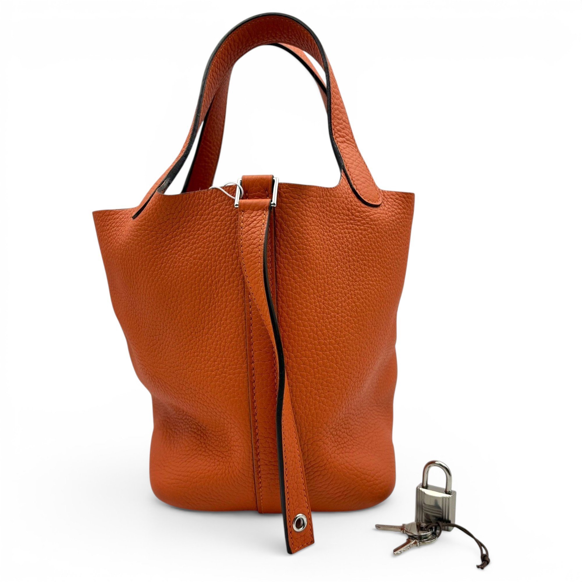 Picotin leather handbag