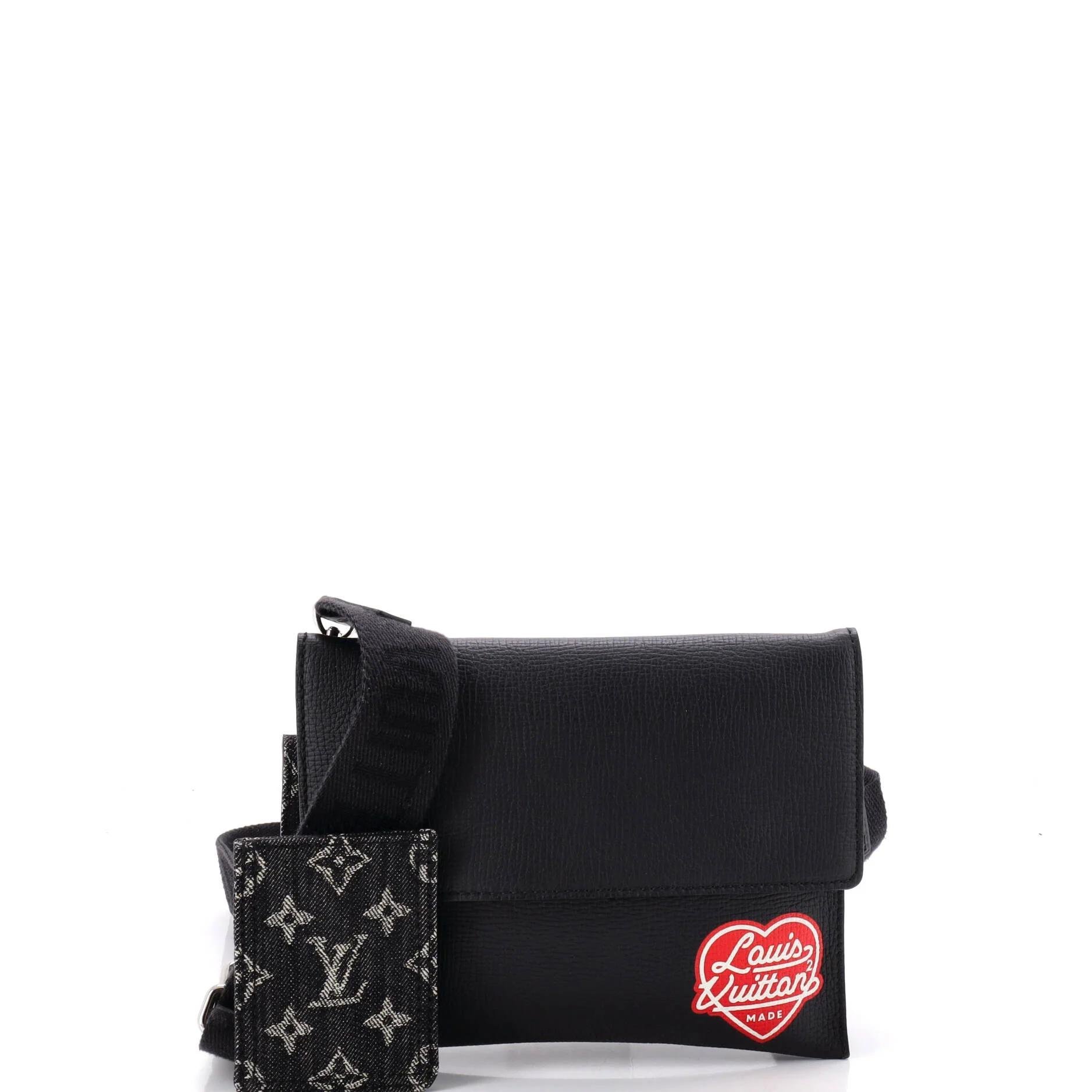 Leather clutch bag
