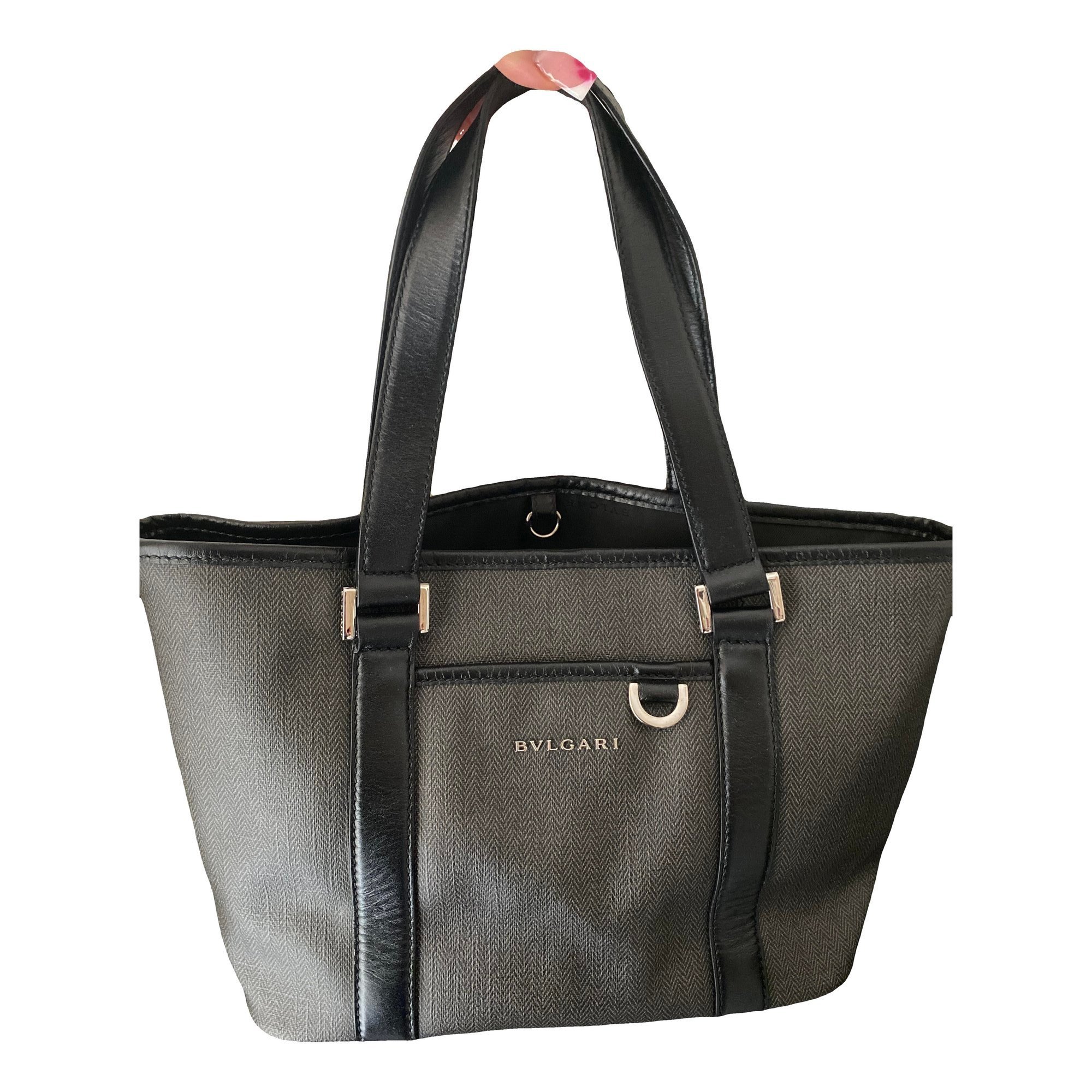 Bulgari leather handbag