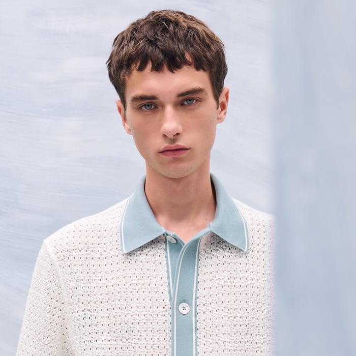 "Ajoures colores" short-sleeve shirt