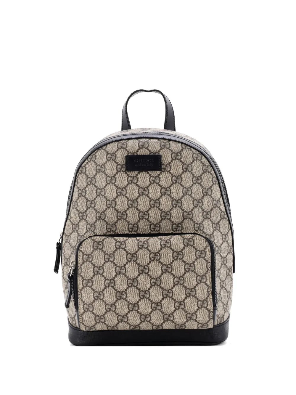 Zip Pocket GG Coated Canvas Small backpack