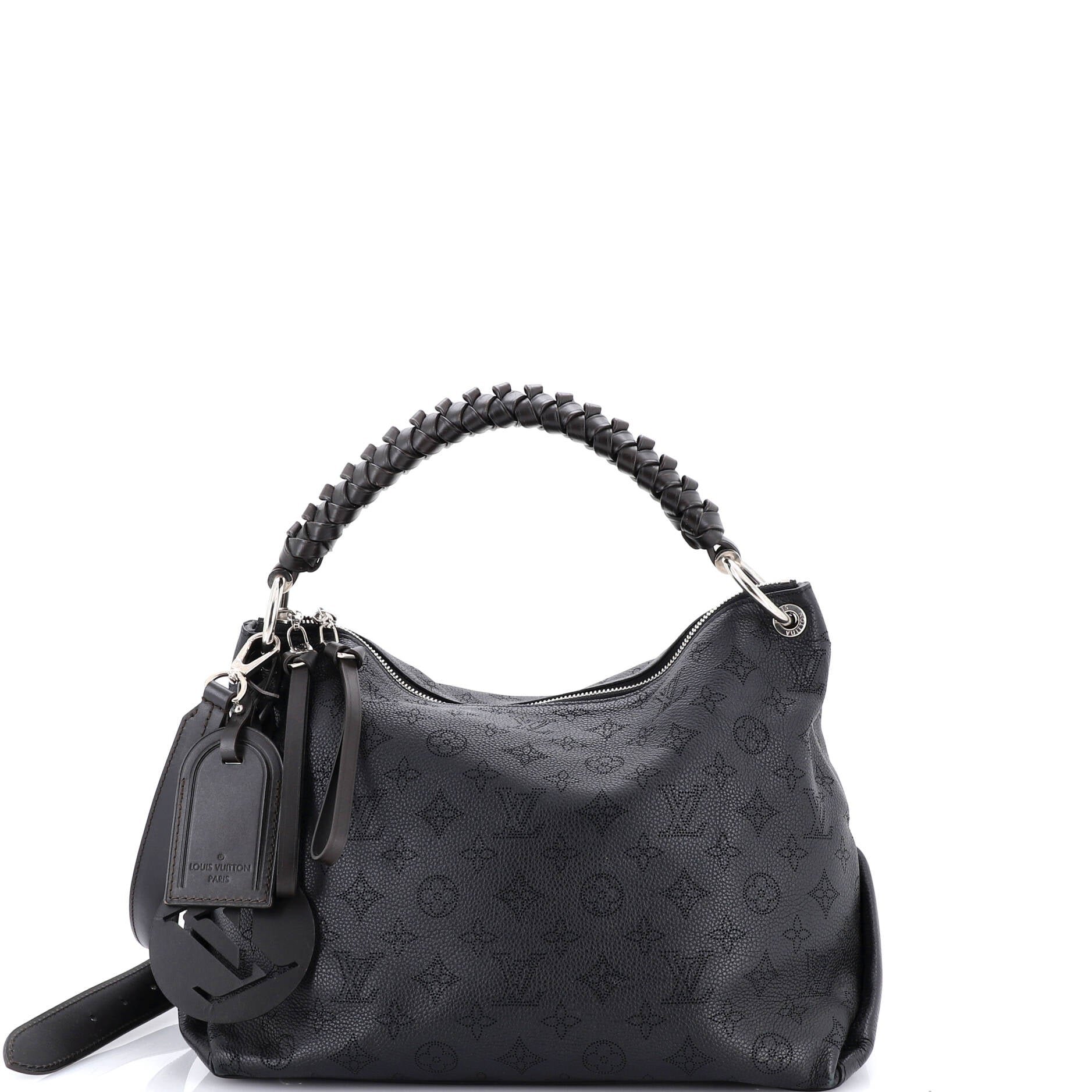 Louis Vuitton Braided Handle Beaubourg Hobo Mahina Leather MM