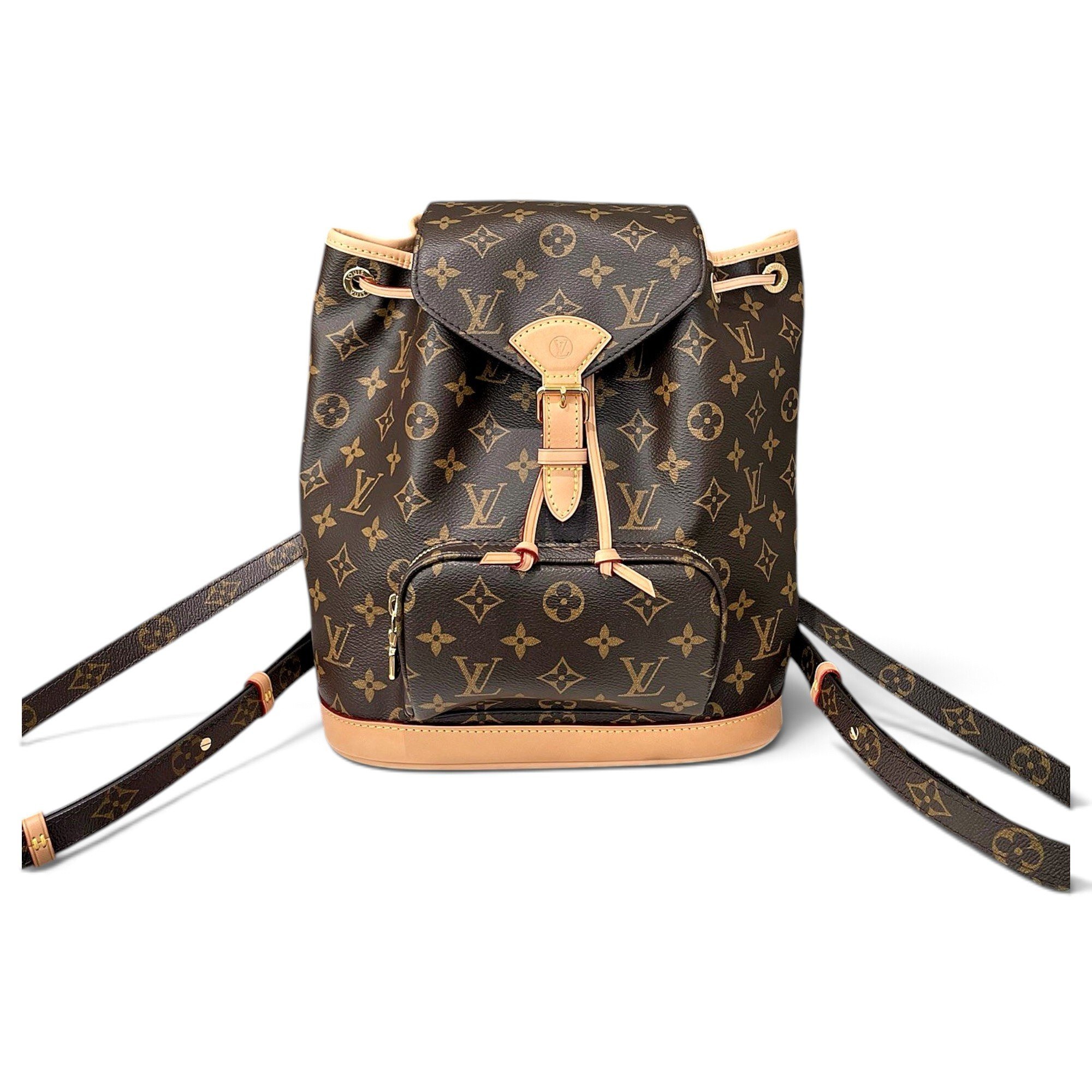 Montsouris Vintage leather backpack
