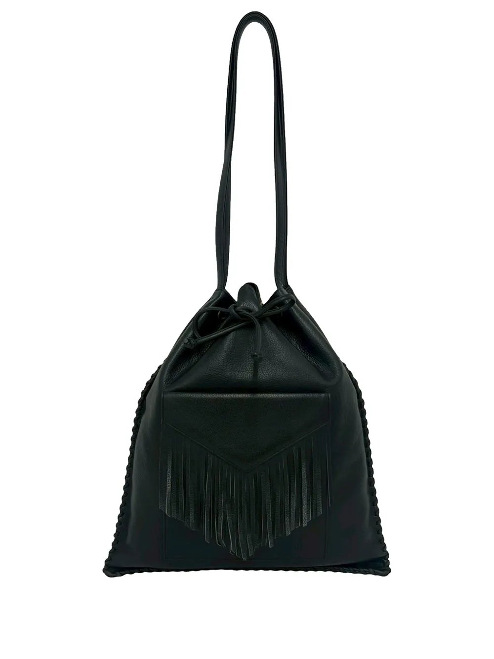 20th Century Leather Fringe tote bag