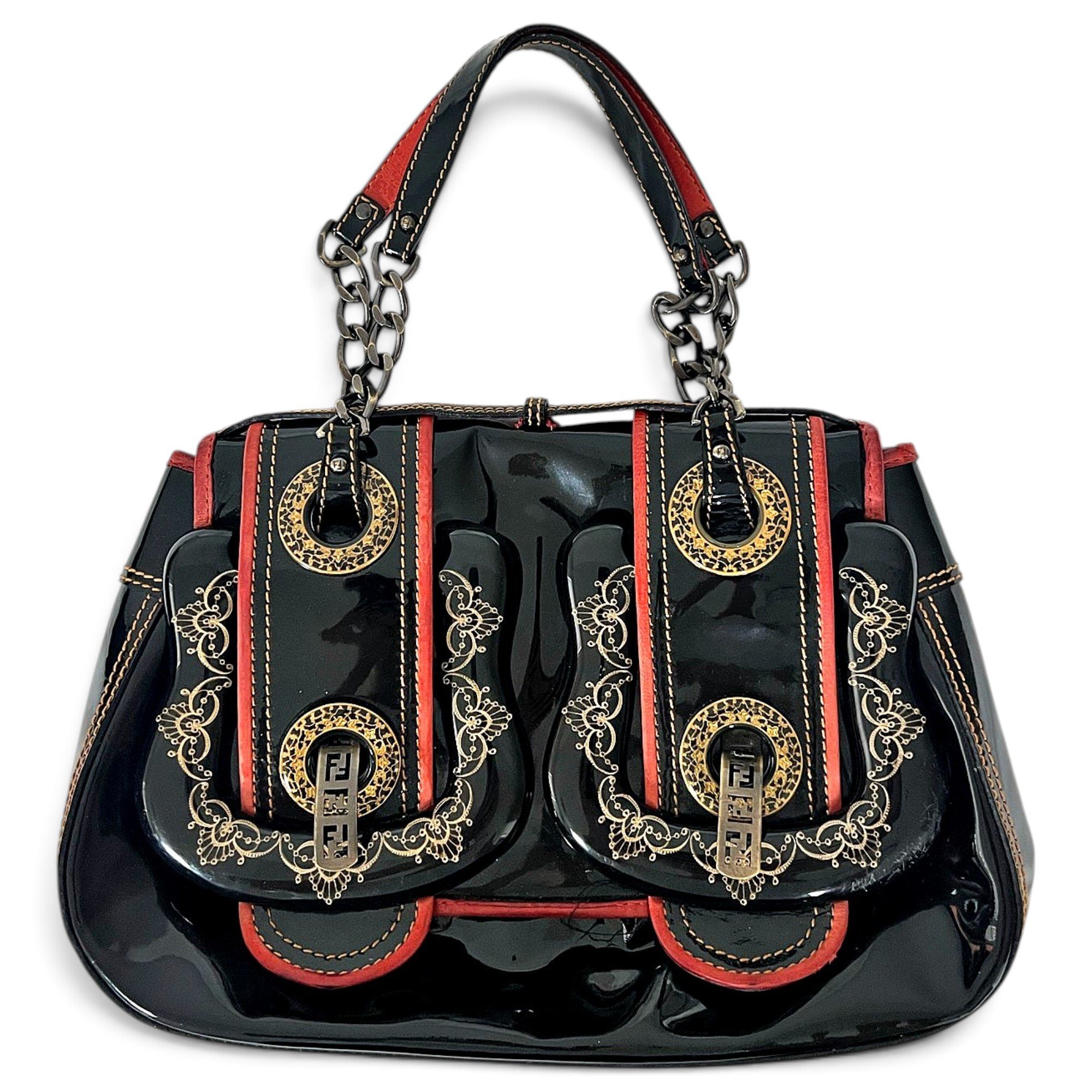 Bag patent leather handbag