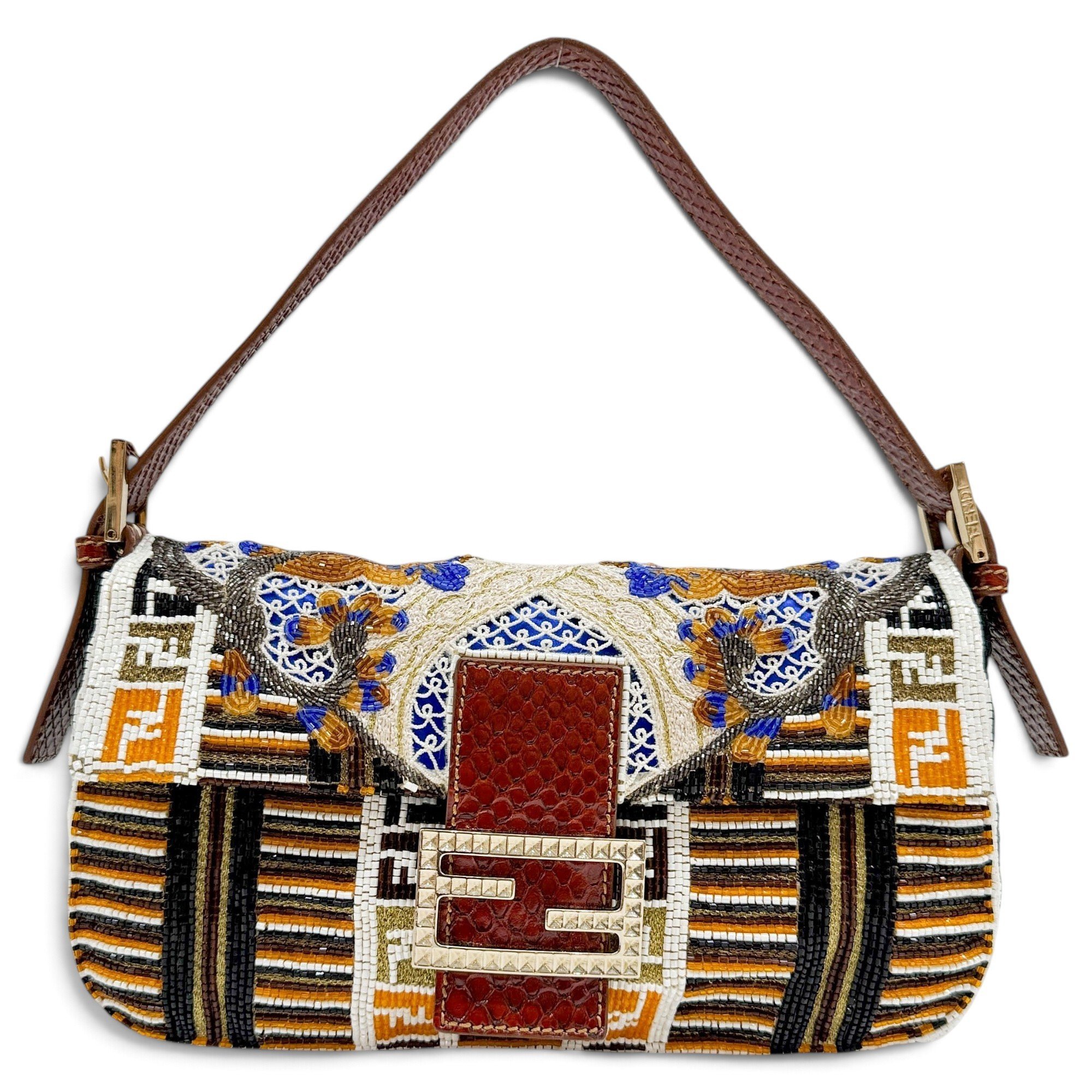 Baguette glitter handbag