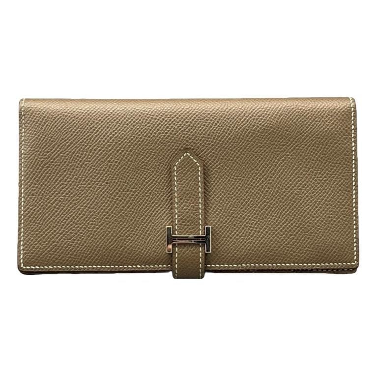 Leather clutch bag
