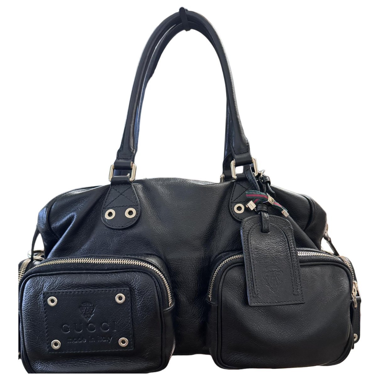 Bamboo Bullet leather handbag