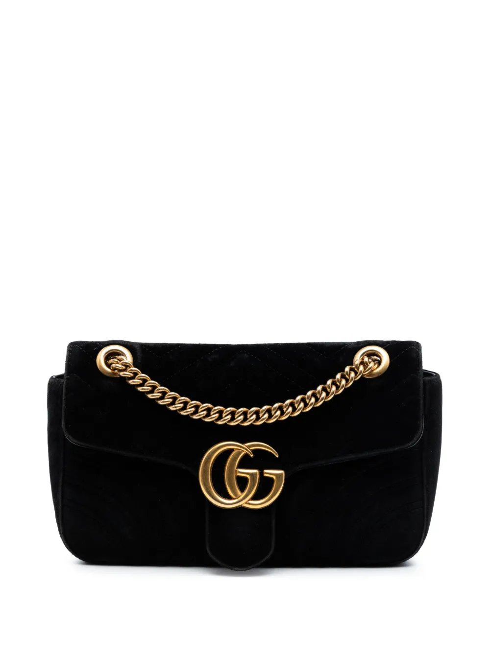 2016-2026 Medium GG Marmont Matelasse Velvet shoulder bag