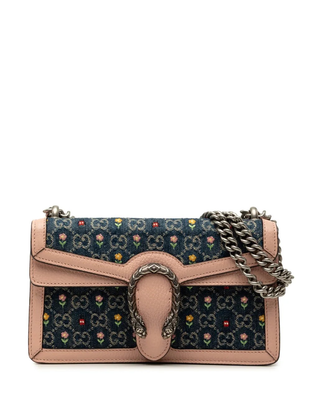 2016-2026 Limited Edition Medium GG Denim Embroidered Floral Dionysus crossbody bag