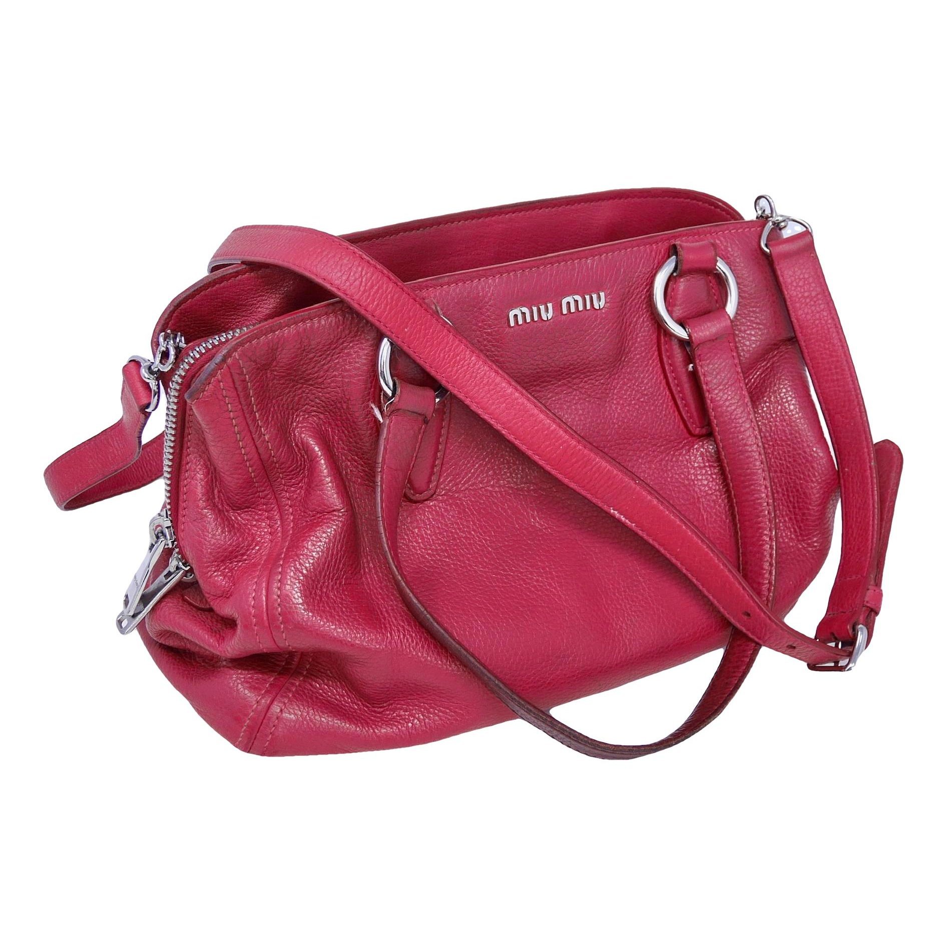 Miu Miu Vitello leather handbag