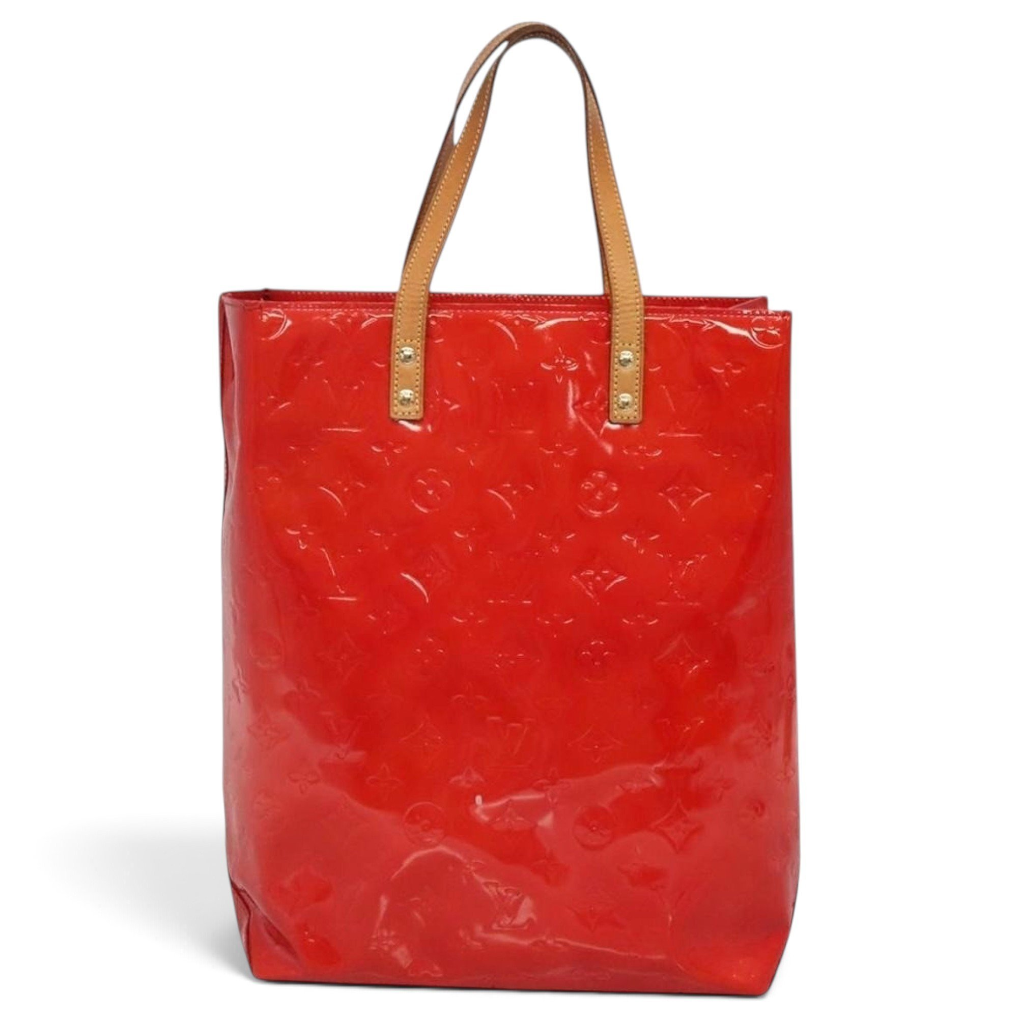 Reade patent leather handbag