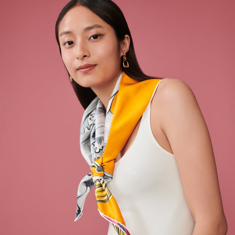 Cheval Sirene Double Face scarf 90