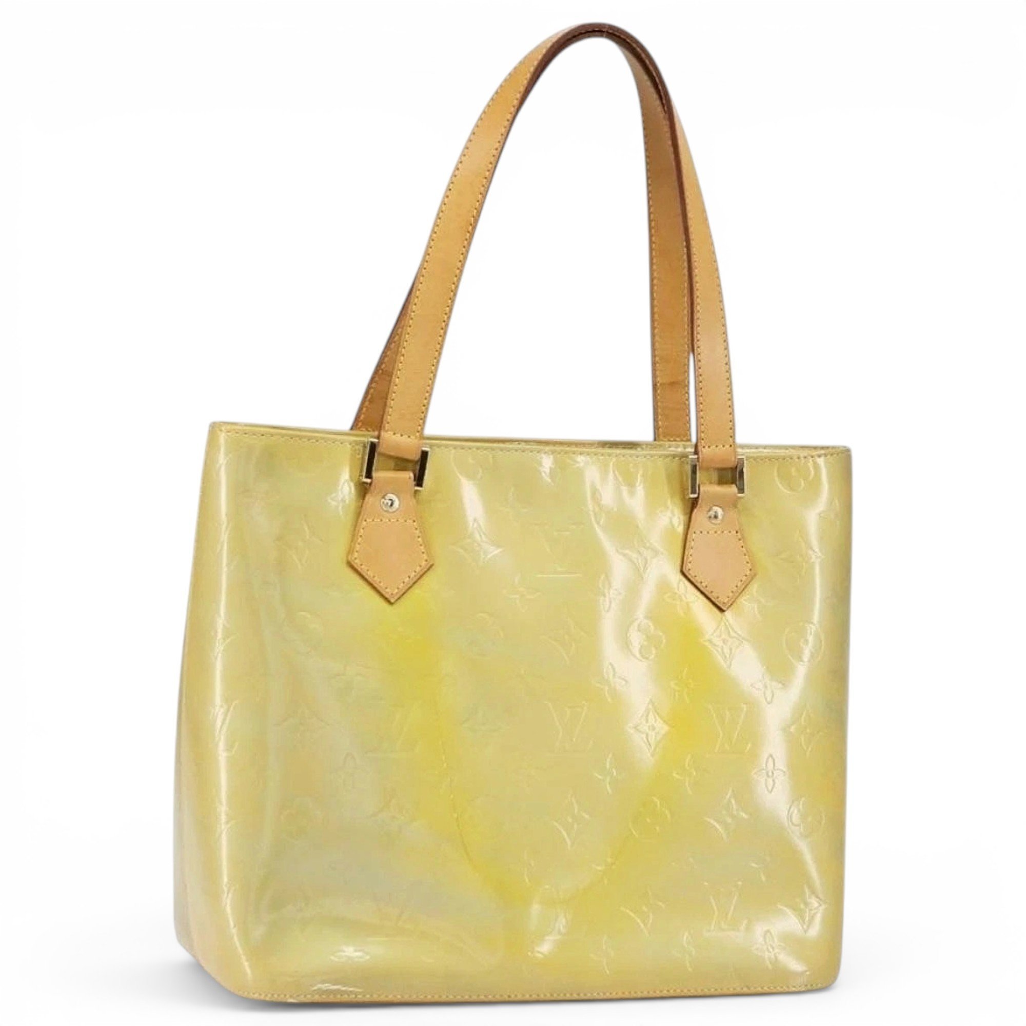 Patent leather handbag