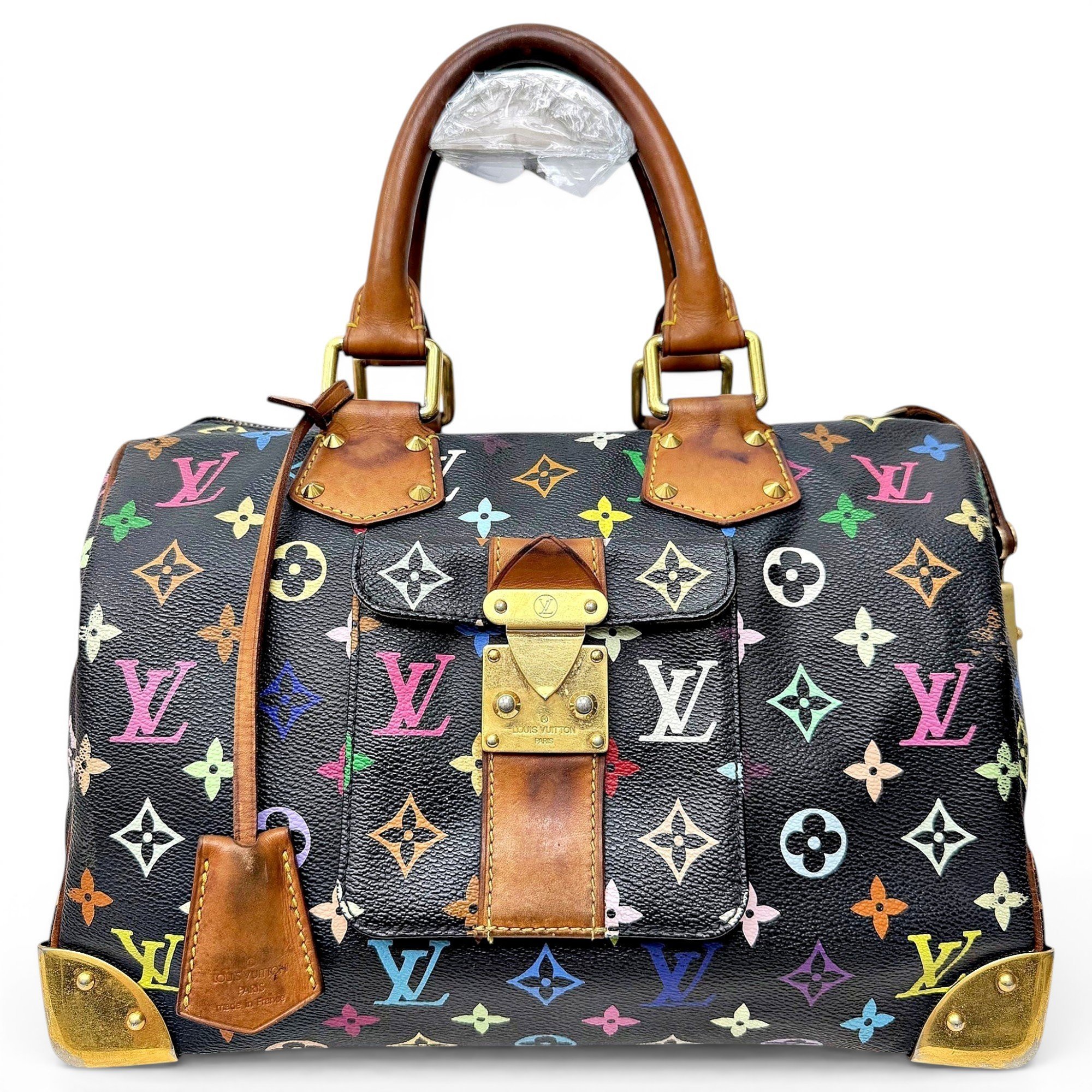 Speedy leather handbag