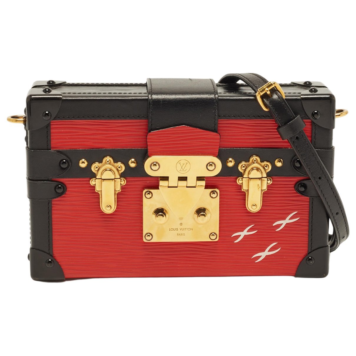 Petite Malle leather handbag
