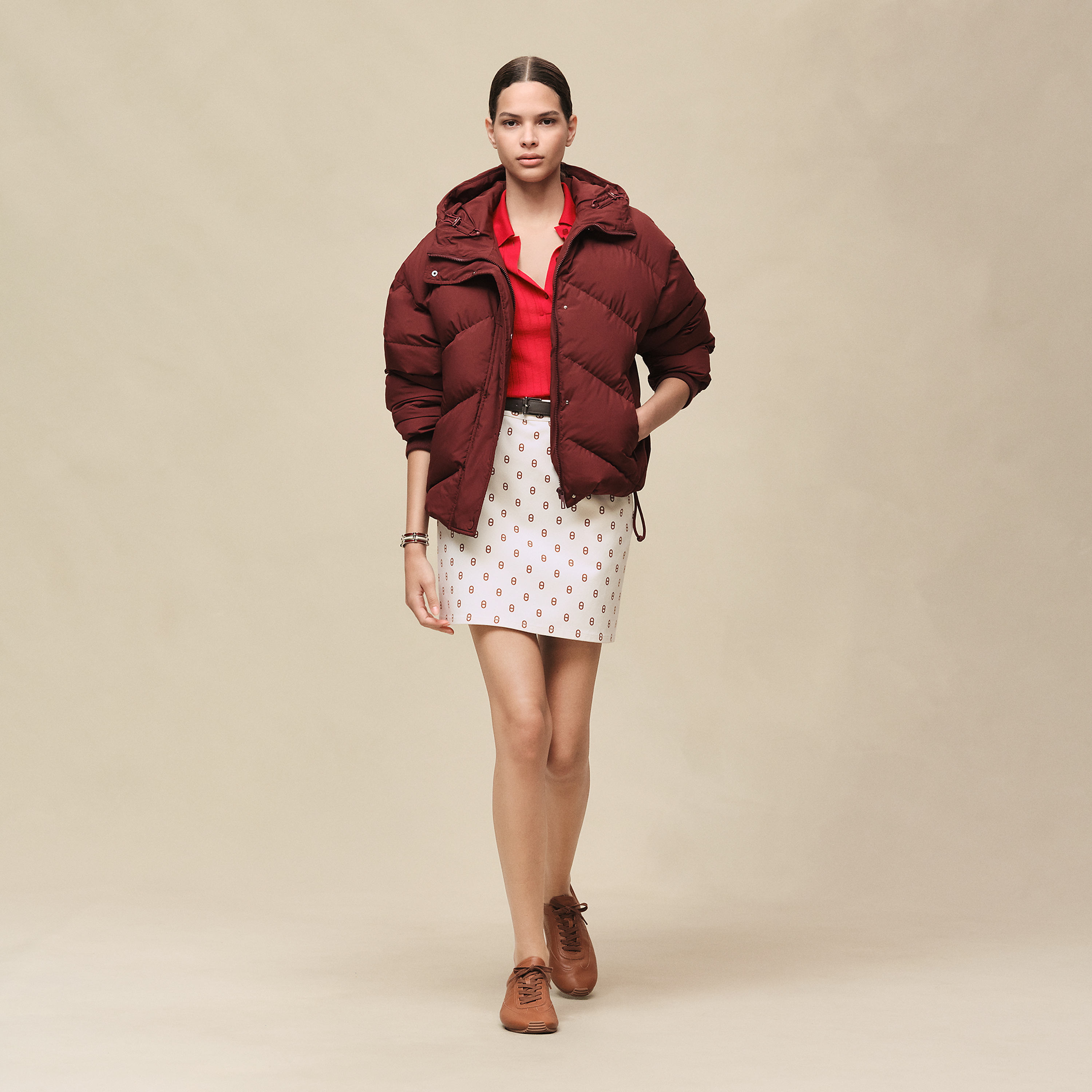 Short puffer coat