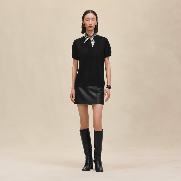 Noir “h” 쇼트 슬리브 스웨터